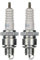 2x Zündkerze BR8HSA passend für Roller & Scooter von ATU, Baotian, CPI, Kymco, Keeway, Benelli – Zündkerzenset 2 Stück, entstört, 14 mm, 12,7 mm