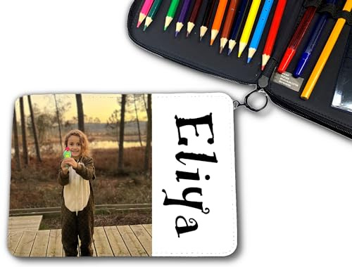 Trousse Personnalisable remplie de Crayons avec Photo - Cadeau Original - Ecole