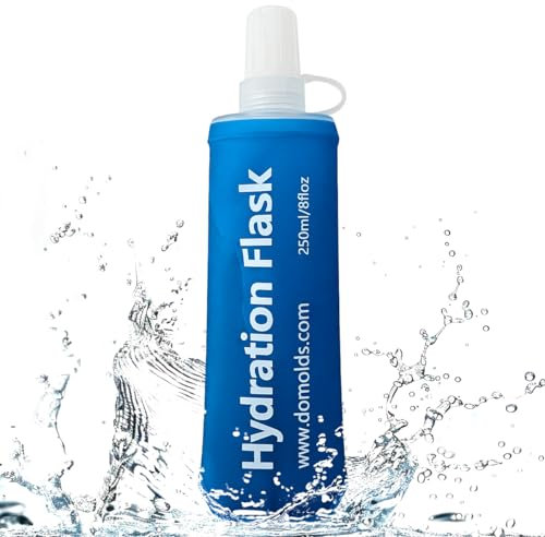 TXSN 250ML Soft Flask, Running Water Bottle Foldable TPU Hydration Flask for Running Hydration Pack Cycling Hiking Marathon