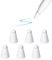 SIXFU Upgrade Covers for Apple Pencil Tips Suitable Paper-Like Screen Protector, Noise Reduction Accessories for Apple Pencil 2nd Generation/ 1st Gen/Pro/USB-C iPencil tip(6 PCS)