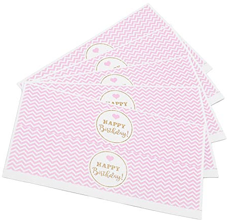 5 etiquetas autoadhesivas para botellas de agua, color blanco, decoración para fiestas de cumpleaños, bodas