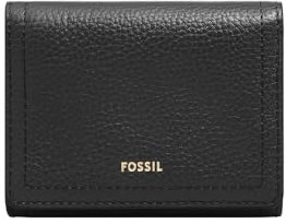 Fossil Women's Logan Tri-Fold Wallet, Black