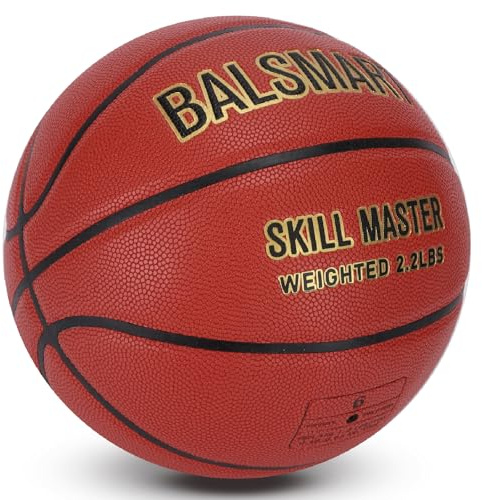 BALSMART 1,4 kg/1 kg gewichteter Basketball 74,9 cm/72,4 cm für Training – Skill Master Heavy Training Basketball zur Verbesserung der Ballhandhabung, Passing und Rebounding