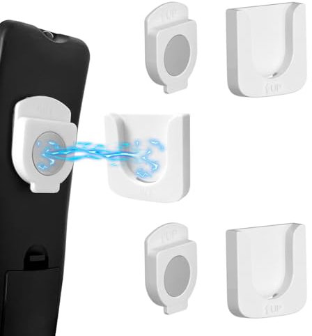 EIHI 3 Pezzi Supporto Magnetico per Telecomando Staffe, Magnetico Senza Fori Porta Telecomando da Muro, Magneti Forti Supporti per Telecomando Organizer, per Casa, Ufficio, Scuola