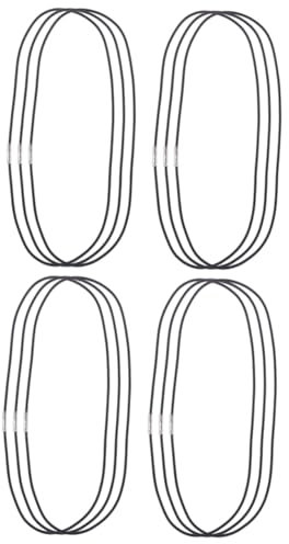 Parliky 12pcs Elastic Notebook Ropes Metal Buckle Connection Cords for Journals and Diaries Black Nylon Bands for