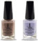 (2Pcs Set) Henna Infused Halal Nail Polish Water Permeable Nail Polish Wudhu friendly and Vegan Long lasting Shiny Nail polish (Lavender, Azim)