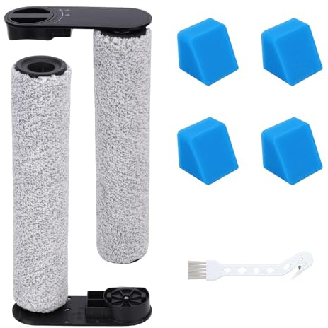 Rollenbürste & Filter Zubehör Ersatzteil für Eureka NEW430BL/ JONR ED12 Staubsauger, 2 Bürstenrollen, 4 Filter, 1 Reinigungsbürste Zubehörset