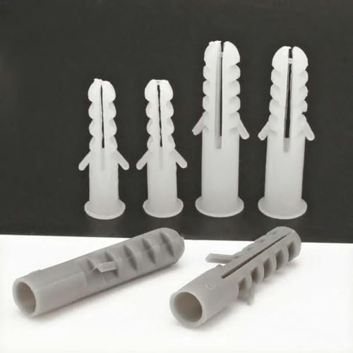 M4-M8 expansion pipe climbing wall tiger-shaped expansion wall plug bolt glue color white gray dowel-50PCS-grey M14x68