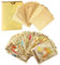DNMH 55 Pcs Karten Gold Goldene Karten Cartoon Karten Gold Für Kindergeburtstag Party Geschenke Karten Set Verschiedene Karten