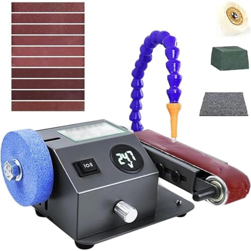 KJZQXYX Electric Sanding Knife Sharpening Machine, Automatic Grinder Polishing Machine, Speed: 0-13000r/min/2 Ways Of Use