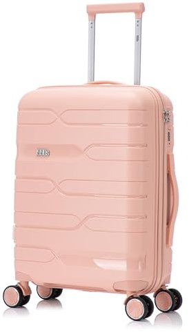 1990s Valise de cabine 55 x 38 x 22 cm (44 L) Polypropylène - Cadenas intégré - 20 pouces, Rose clair, L, Valises et trolleys