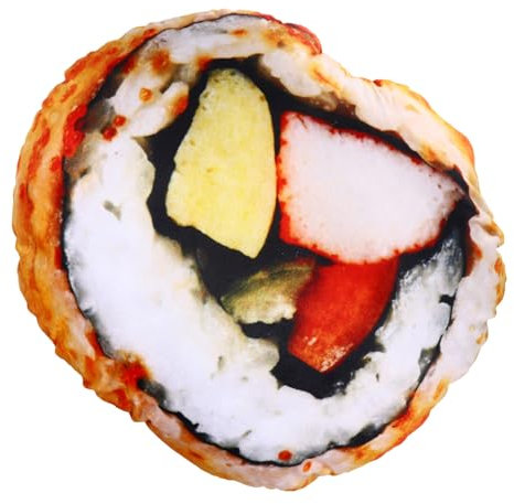 Toyvian Roll Simulated Sushi Körperkissen Kuscheltiere Für Babys Wurfkissen Für Couch Autos Couch Bett Kissen Baumwolle