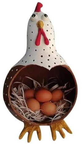 Porta Di Uova Di Gallina - Porta Uova - Porta Ovuva Per Cucina - Simpatico Scaffale Di Design Di Pollo | Pianto Di Stoccaggio Decorativo Per Cucina, Fattoria, Casa, Scuola, Dormitorio O Laboratorio
