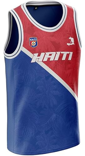 UNITIF Haiti-Trikot Basketball HT-34 Haiti-Flagge
