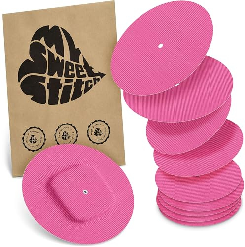 MySweetStitch – 10–25× Cerotto Simplera rotondo, overpatch Ø 70 mm, delicato sulla pelle, impermeabile e traspirante (Rosa, 10)