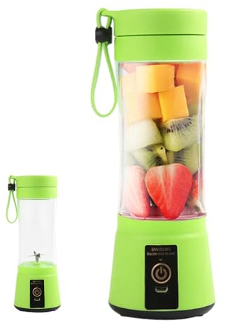 Vaso Exprimidor - Licuadora Portátil Eléctrica De 400ml, Mezclador Antifugas Con Correa | Exprimidor Automático Para Viaje Hogar Trabajo Escuela Camping