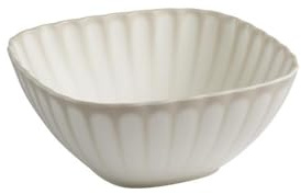 APS 85609 Schale ARUMI – Melamin, 25 x 25 x 11 cm, weiß/beige, 2,8 Liter, stapelbar, spülmaschinengeeignet