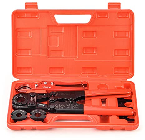 iCrimp Pex Pipe Crimping Tool kit for 3/8,1/2,3/4,1-inch Copper Ring