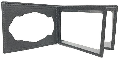 YOJAN PIEL | Cartera de Cuero Portaplaca para Policía Nacional en Piel De Ubrique (Negro) | Complementos para Hombre de Estilo Atemporal y Elegante Originales