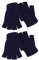 SATINIOR 2 Paar Unisex Halbe Fingerhandschuhe Winter stretchy Stricken Fingerlose Handschuhe in Gemeinsamen Größe (Navy blau)