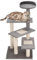 PawHut Cat Tree Activity Center Kitten Climbing Tower Scratching Post Plush
