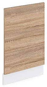 Vicco Frontblende R-Line, Geschirrspüler Fronttür, Sonoma/Weiß, 45 cm ohne Arbeitsplatte