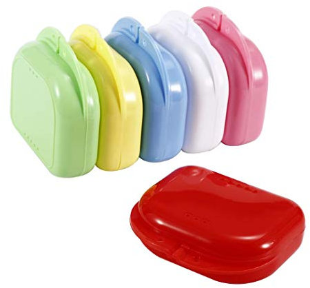 TOSSPER Excellente qualité dentier Bain Box Boîtier en Plastique orthodontiques Garde Dentaire dentier Boîte de Rangement Multi-Couleurs Container