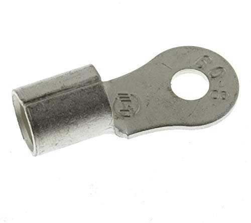 10 Stück SeKi Ringkabelschuhe 50-70mm², M8 I Quetschkabelschuhe unisoliert I für mehr-, feindrähtige Leiter I Presskabelschuh aus verzinntem Kupfer