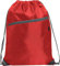 beSunshine Premium Waterproof Zipper Drawstring Bag Sports Gym Sack Swim PE Kit Shoe Bag (Red)