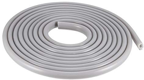 sourcing map Fente en T Montage Fenêtre Coupe-Froid Joint 6.5mm Longs Gris | Bulle Bulle pour 4mm Fente, 5 Mètres