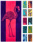 Nova Blue Flamingo Strandtuch - Rosa und Lila mit einem niedlichen Design, extra groß, XL (86,4 x 160 cm) saugfähig und tragbar, leicht, rosa Strandtuch, aus 100% Baumwolle