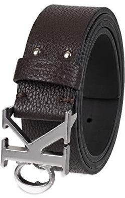 Calvin Klein Herren Gürtel mit Logo und Schnalle, dunkelbraun, X-Large