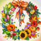 Pentoa Diamond Painting Blume Set Zubehör, Diamant Painting Bilder Kranz, Full DIY Crystal Strass Stickerei Home Wand Decor Gemälde Kreuzstich Diamond Wall Dekoration 35×35cm