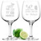 Lot de 2 verres à long drink personnalisés Gin Tonic - 755 ml - Verres gravés avec dictons - Gravure au laser - Verre à cocktail - Pour profiter de votre boisson d'été - boisson froide - phrase 7 et 8