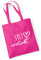 Huuraa Jutetasche Sylt verliebt Geschenk 10 Liter Fuchsia Baumwolle Sylt Aufmerksamkeit