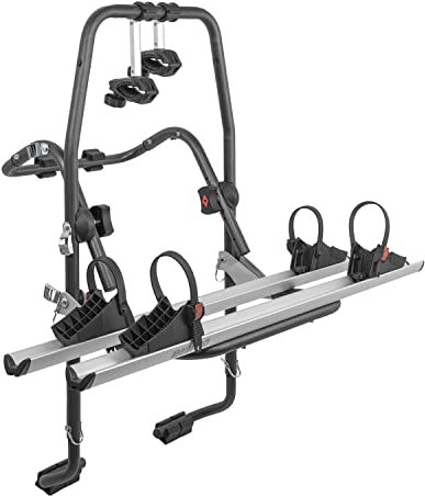 Menabo Fahrradträger 2 Fahrräder kompatibel mit VW Sharan 1999-2025 Alu Silber Schwarz