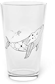 Bierglas Pint 473 ml Humorvolles Unterwasserschwimmen Tauchender Haifisch-Fan Enthusiasten Neuheit Meer 473 ml