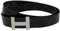 AnnaMatoni Eleganter Damen Ledergürtel in weichem Rindsleder 3mm stark mit Modischer Metalldorn Koppel Schließe 3cm Breit Damen Leder Gürtel (Schwarz 790, TW110 - Gesamtlänge 125cm)