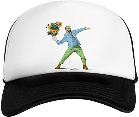 Van Goghsky Weiß Schwarz Unisex Kinder Baseball Cap Kids White Black
