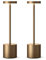 YIKUI 2 Pack LED Lampada da tavolo Senza Fili, 6000 mAh batteria ricaricabile 3 modalità di illuminazione luce dimmerabile lampade da tavolo portatili, per ristorante, terrazza (2 Titanio)