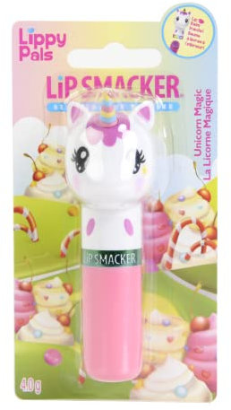 Lip Smacker - Lippy Pals Collection Lip Balm - Bálsamo Labial para Niñas Unicornio - Sabor Frosting - Regalo con Figuras de Animales, Maquillaje para Niñas - Pack Individual de Unicornio