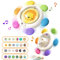 NEEMOSI Saugnapf Spielzeug Baby 3 Stück Sensorik Spinner Spielzeug für Baby Drehspielzeug Badewannenspielzeug Baby Spielzeug Suction Cup Geschenke ab 1 Jahr Kinder Junge Mädchen (DIY)