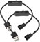 Gebildet 2pcs USB a 3Pines/4Pines PWM 5V Cable Adaptador de Alimentación de Ventilador con Funda USB con Interruptor, USB a 3Pines/4Pines Cable Conector Adaptador de Ventilador