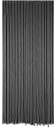 Morel Rideau de Porte en Corde tressée Coton Gris 90 x 200 cm