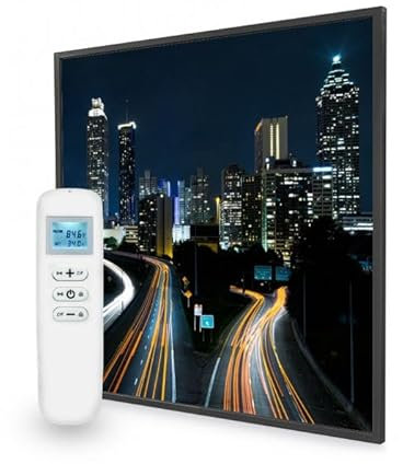 Mirrorstone Urban 350W Smart Wi-Fi Infrared Picture Heater, Electric Heating Panel, Low Consumption Home Living Room (City Rush)