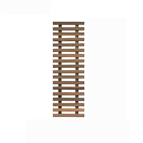 PRUJOY Holz-Blumenregal zum Aufhängen an der Wand, Blumen-Wandregal, Wandbehang, Gitter, Gartendekoration, Garten-Holzaufhänger (90 * 30cm)