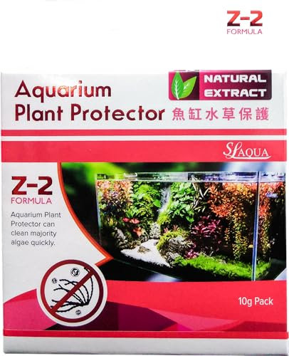 SL Aqua AQUARIUM ALGAE REMOVER Z2 – Fast-Acting, Plant-Based Algae Control, Safe for Fish & Shrimp – 10g