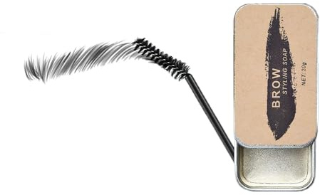 ieron Augenbrauen-Seife, Augenbrauen-Styling-Seife, langlebig, wasserbeständig, mit Pinsel für Augenbrauen-Make-up-Schönheit