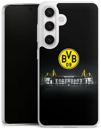 Slim Case kompatibel mit Samsung Galaxy S 24 Silikon Handyhülle transparent Hülle extra dünn BVB Stadion Borussia Dortmund