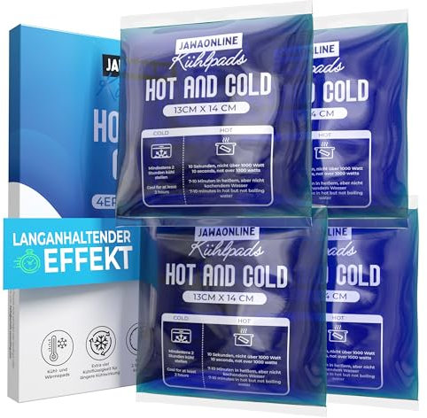 JAWA Cooling pads gel 13x14 - Impacco refrigerante riutilizzabile - Impacco freddo con effetto immediato - Impacco flessibile freddo/caldo - Premium Coolpack gel - Cooling pad Uso versatile